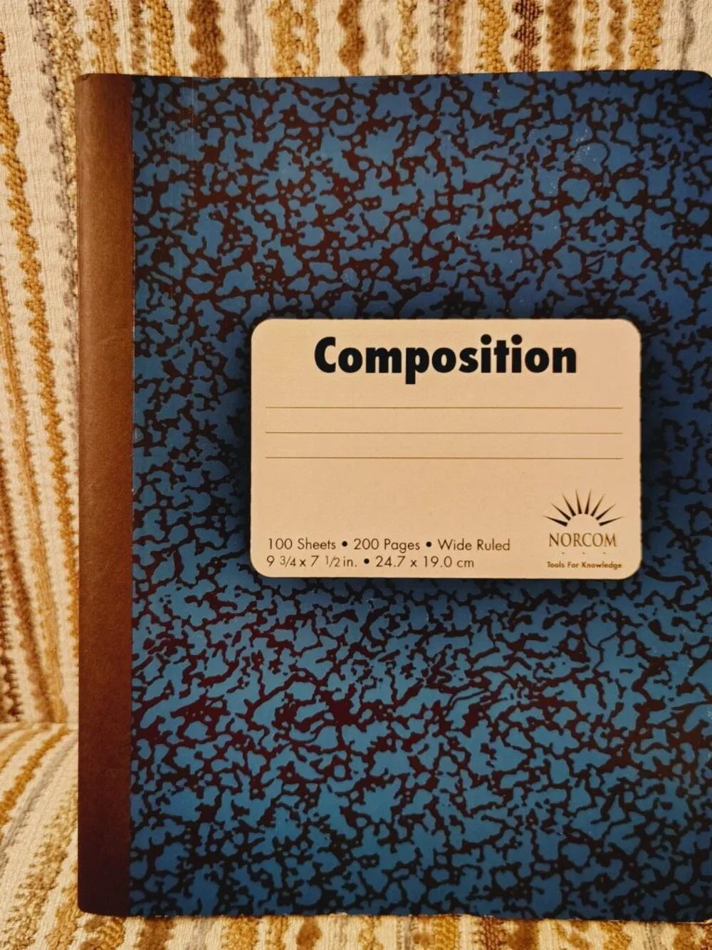 Lot Of 3 Composition Books Wide Ruled 100 Sheets 9.75